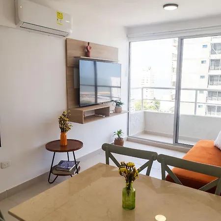 Apartamento Moderno 3h Vista Mar Lateral · Ubicación Ideal Cartagena