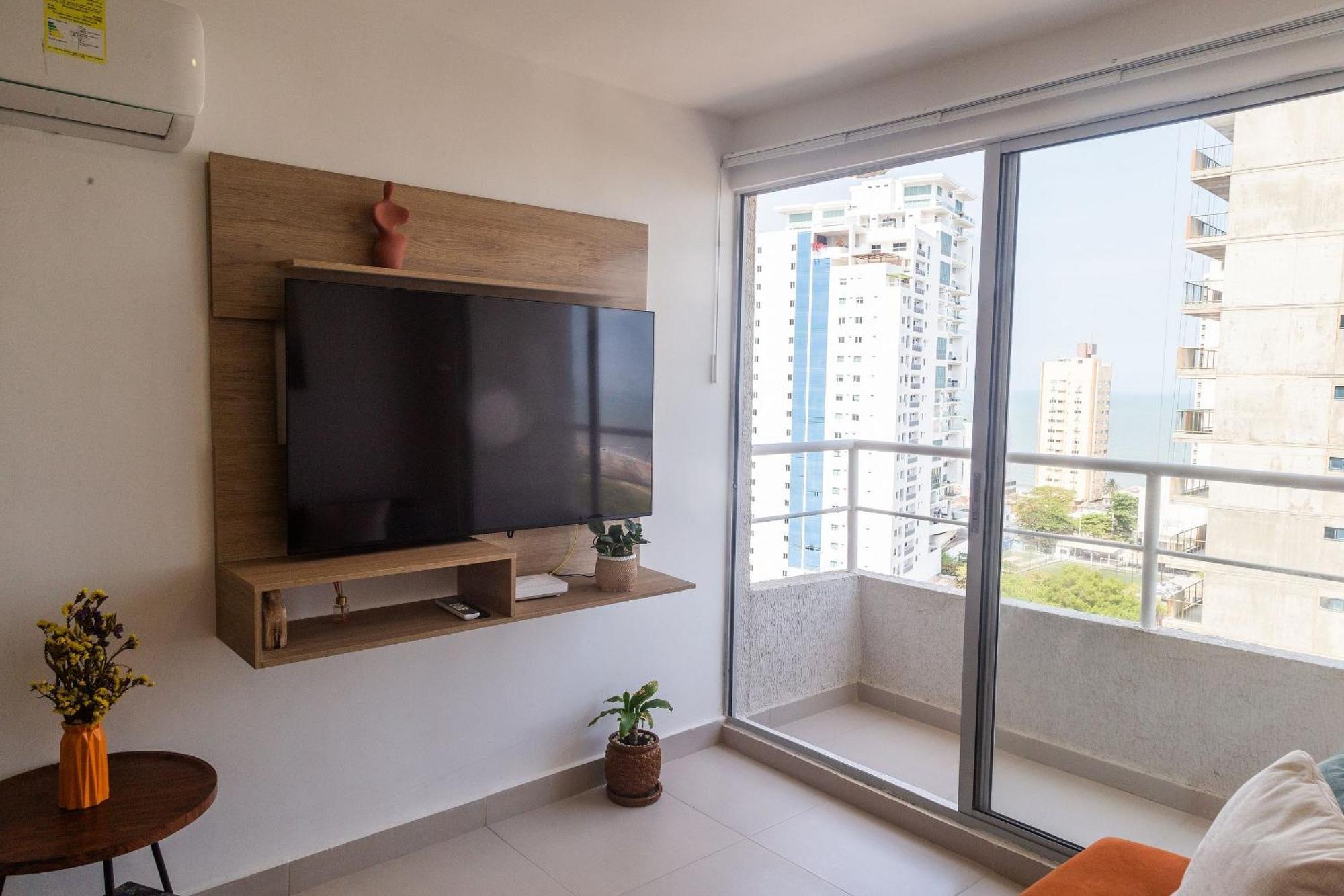 Apartment Moderno 3h Vista Mar Lateral - Ubicacion Ideal Cartagena